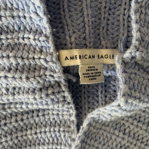 American Eagle baby blue oversized sweater - Picture 3 of 3